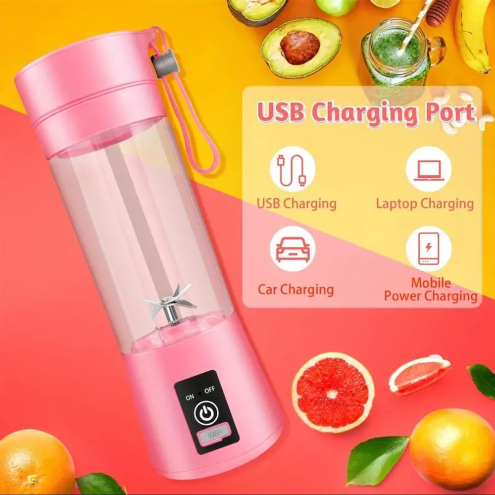 Portable Blender, Convenient Personal Juicer for Shakes, Pink, NEW